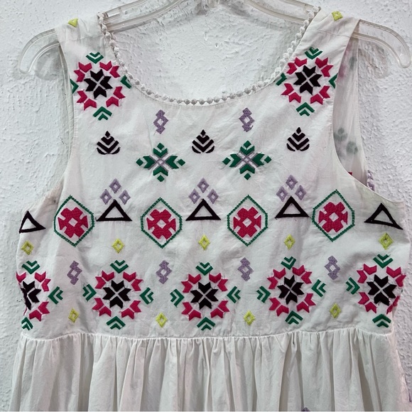 HP - 9/8/23 - Anthropologie Dolly Embroidered Sleeveless Dress - White - S - Picture 8 of 10